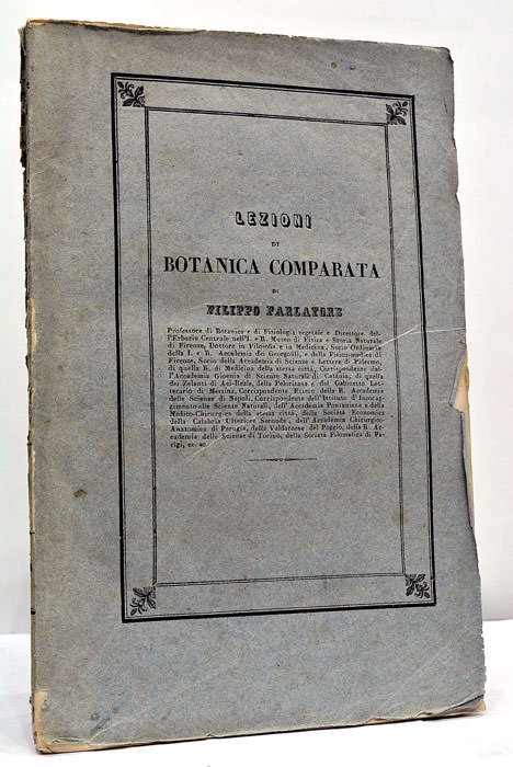 Lezioni di Botanica Comparata.