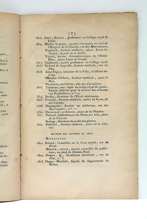 LISTE DES MEMBRES DE L'ACADÉMIE ROYALE DES SCIENCES, Belles-Lettres et …