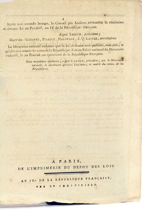 LOI. Au nom de la République française. Nº 190. Qui …