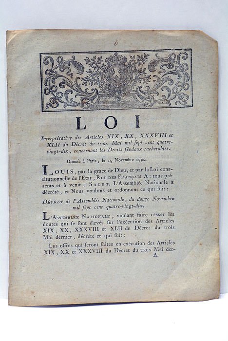 LOI interprétative des articles XIX, XX, XXXVIII et XLII du …