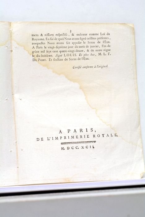 LOI relative aux Officiers et Elèves des Mines. Donnée à …