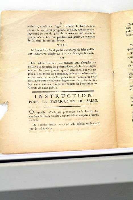 LOI sur la Fabrication du Salin suivie d'une Instruction sur …