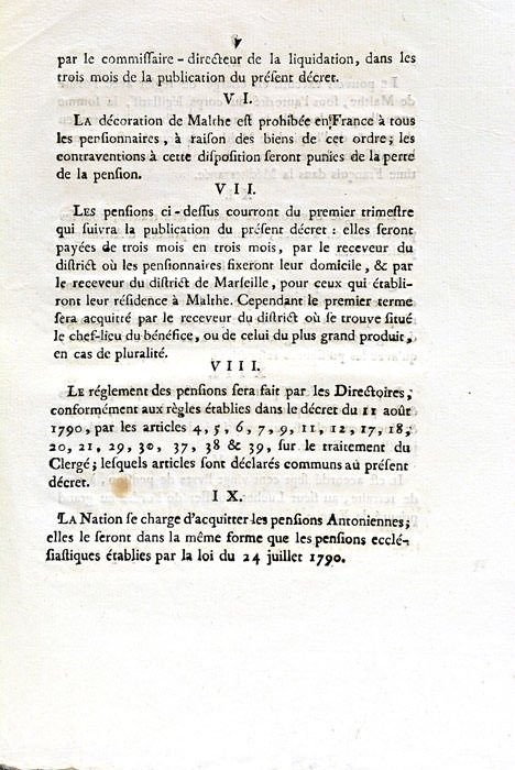 LOIX du 19 septembre 1792, l'an quatrième de la Liberté. …