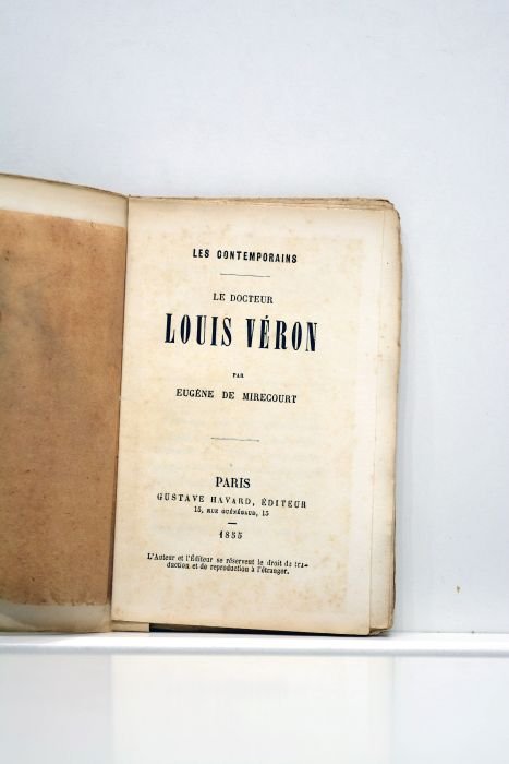 Louis Véron. Avec un portrait et un autographe.