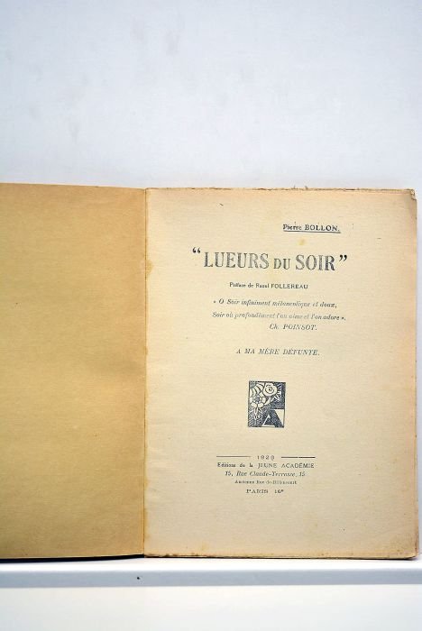 Lueurs du soir. Préface de Raoul Follereau.