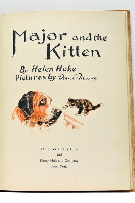 Major and the Kitten. Pictures by Diana Thorne.