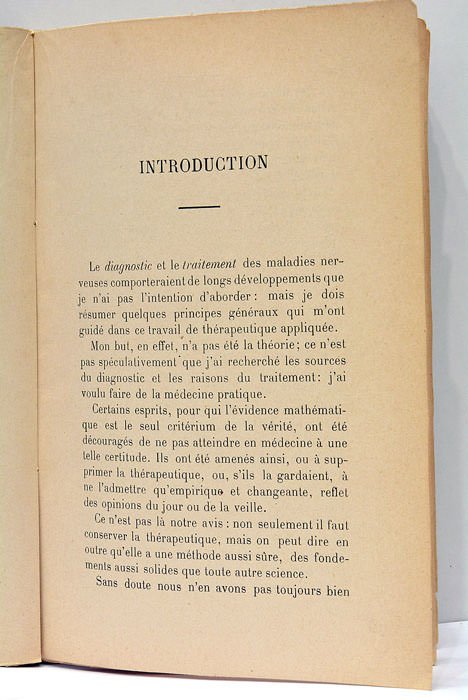 Maladies nerveuses. Diagnostic-Traitement. Préface par F. Raymond, professeur de clinique …