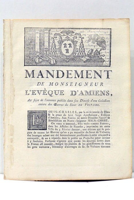 Mandement de Monseigneur l'Evêque d'Amiens, au sujet de l'annonce publiée …