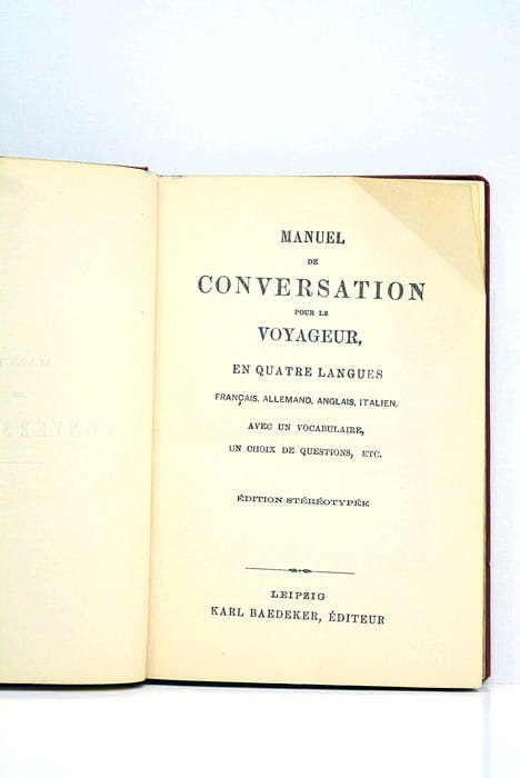 MANUEL DE conversation pour le voyageur, en quatres langues Français, …