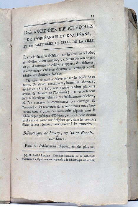 Manuscrits de la Bibliothèque d'Orléans, ou Notices sur leur Ancienneté, …