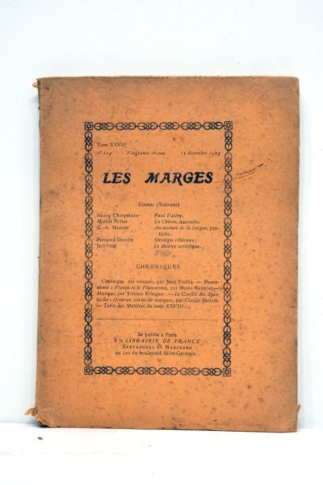 MARGES (Les). Tome XXVIII. Nº-14.