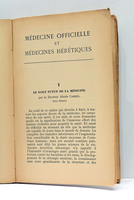 Médecine officielle et Médecines hérétiques.