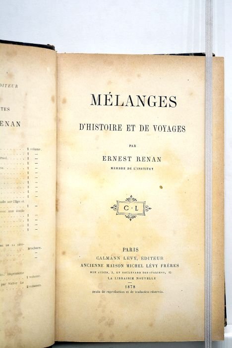 Mélanges d'histoire et de voyages.