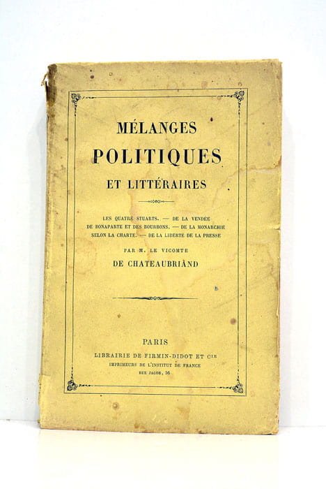 Mélanges politiques et littéraires. Les quatre stuarts. De la Vendée …