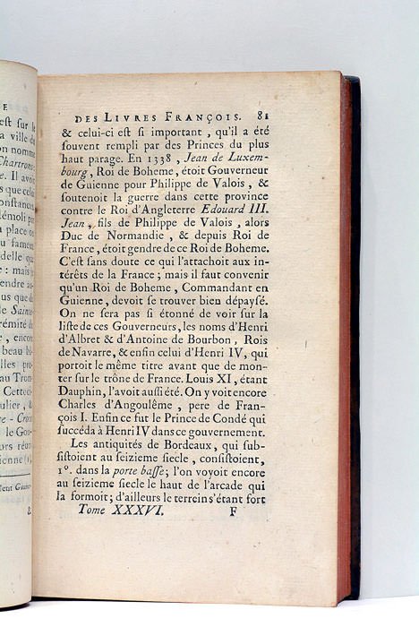 MÉLANGES TIRÉS D'UNE GRANDE BIBLIOTHÈQUE. DE LA LECTURE DES LIVRES …