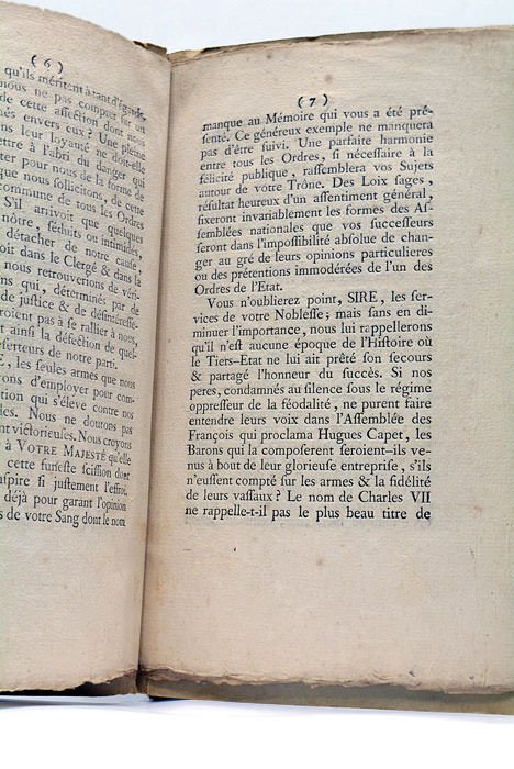 MÉMOIRE du peuple François au Roi.