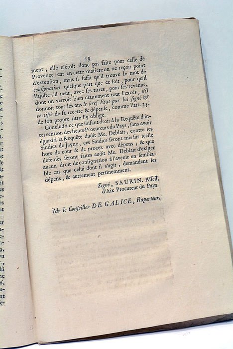 MEMOIRE pour les procureurs des gens des Trois Etats de …