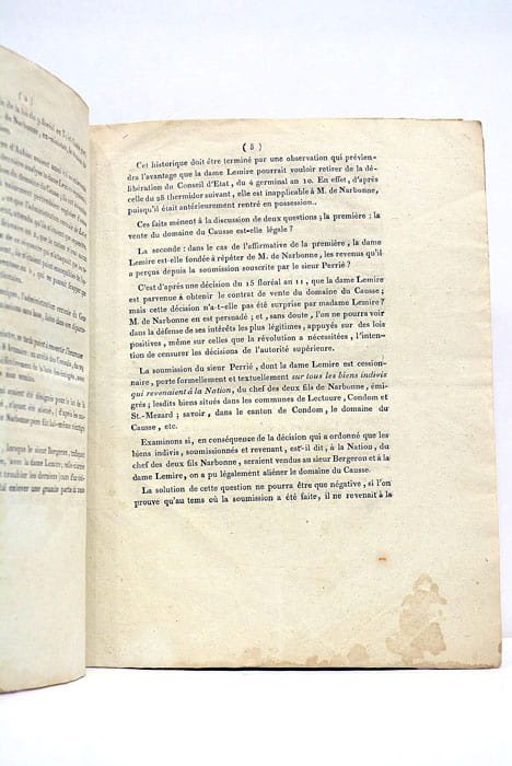 MÉMOIRE pour M. de Narbonne, père.