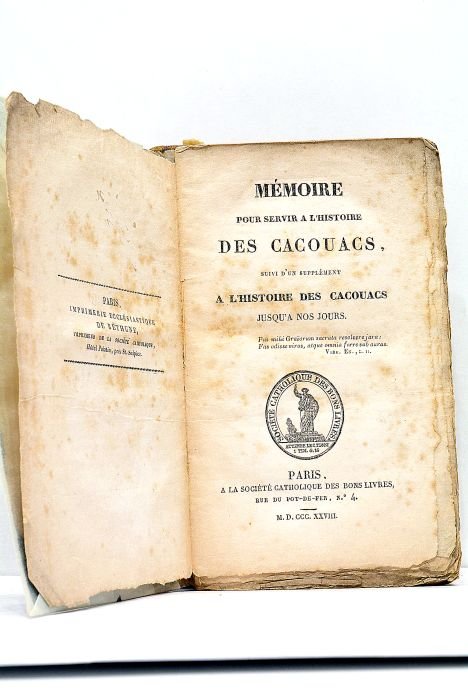 Mémoire pour servir à l’Histoire des Cacouacs, suivi d'un supplément …
