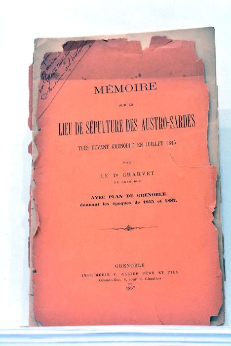 Mémoire sur le Lieu de Sépulture des Austro-Sardes tués devant …
