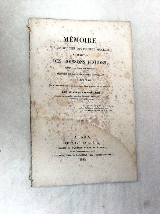 Mémoire sur les accidens qui peuvent succéder à l'ingestion des …