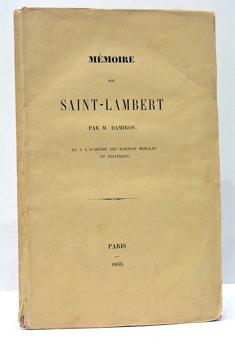 Mémoire sur Saint-Lambert.