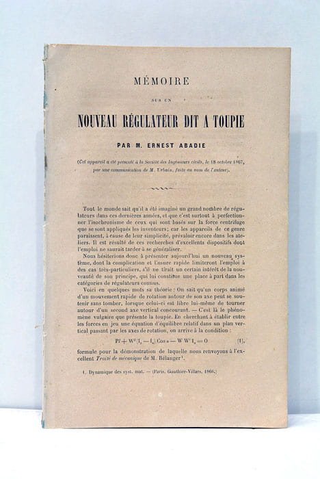 Mémoire sur un Nouveau Régulateur dit à Toupie.