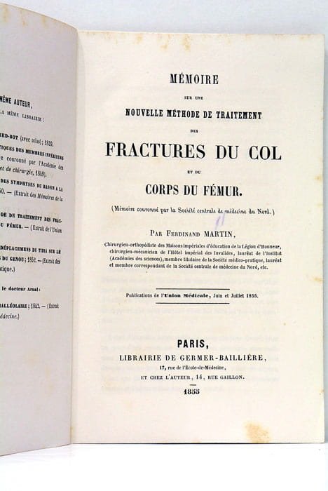 Mémoire sur une nouvelle méthode de traitement des fractures du …