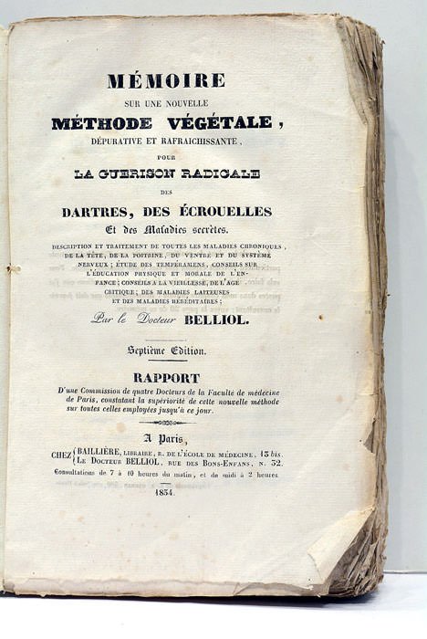 Mémoire sur une nouvelle méthode Végétale, dépurative et rafraîchissante, pour …