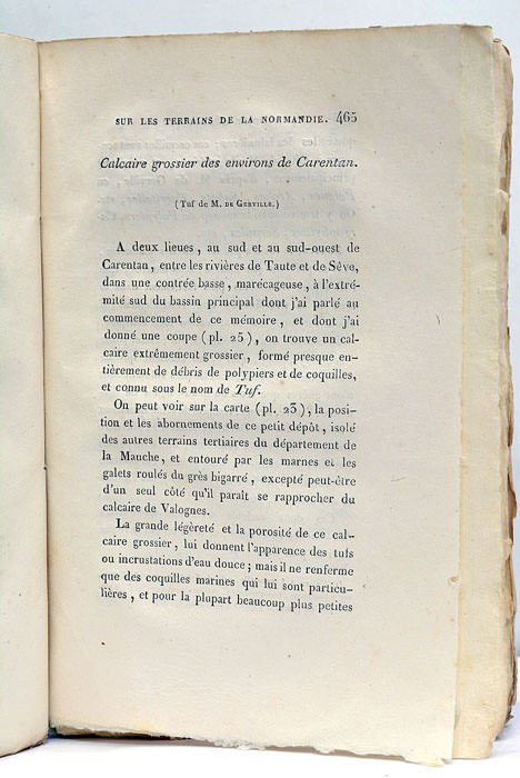 MEMOIRES DE LA SOCIETE LINNEENNE DU CALVADOS. Année 1825.