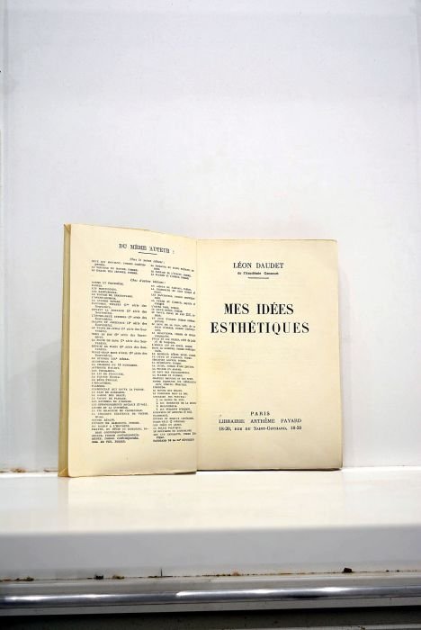 Mes idées esthétiques.