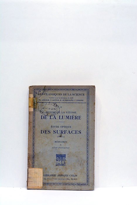 Mesure de la vitesse de la lumière. Étude optique des …