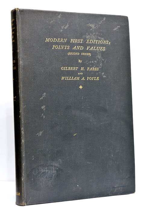 Modern first editions: Points and values.