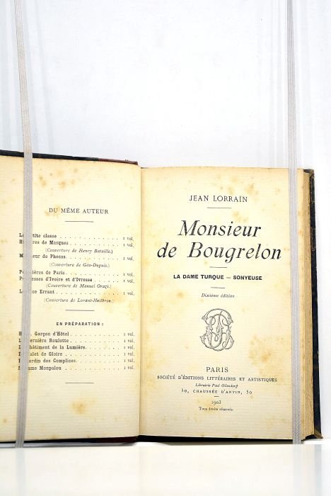 Monsieur de Bougrelon. La dame turque. Sonyeuse. Dixième édition.