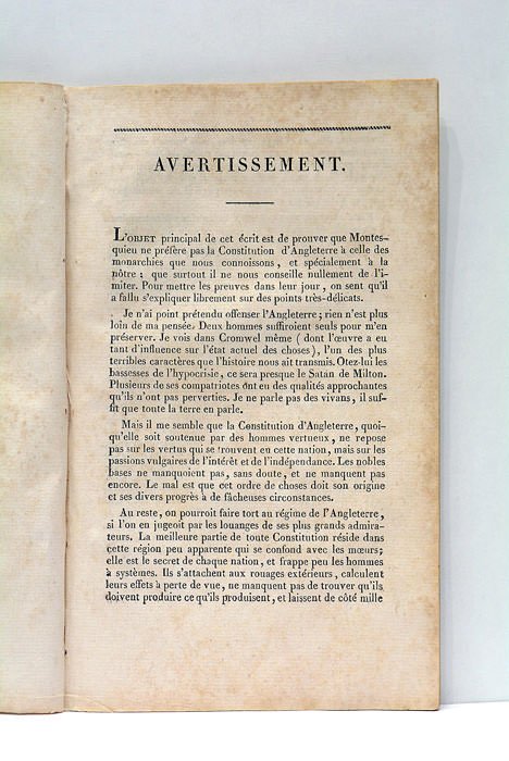 MONTESQUIEU, BON FRANÇOIS.