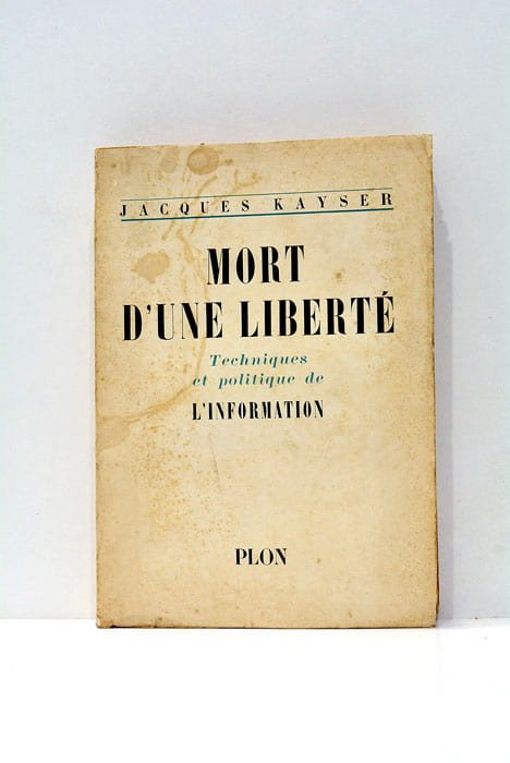 Mort d'une liberté.