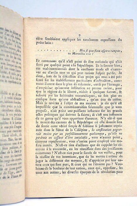 Motion d'Ordre faite sur la Célébration d'une Fête consacrée à …