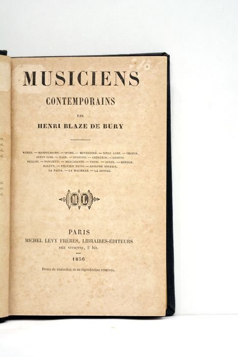 Musiciens contemporains.