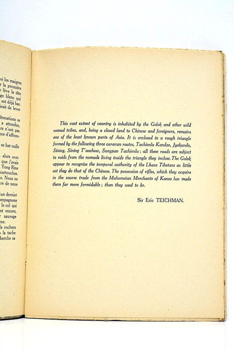 Nigolo-Setas. Deuxième expédition Guibaut-Liotard au Tibet (1940).