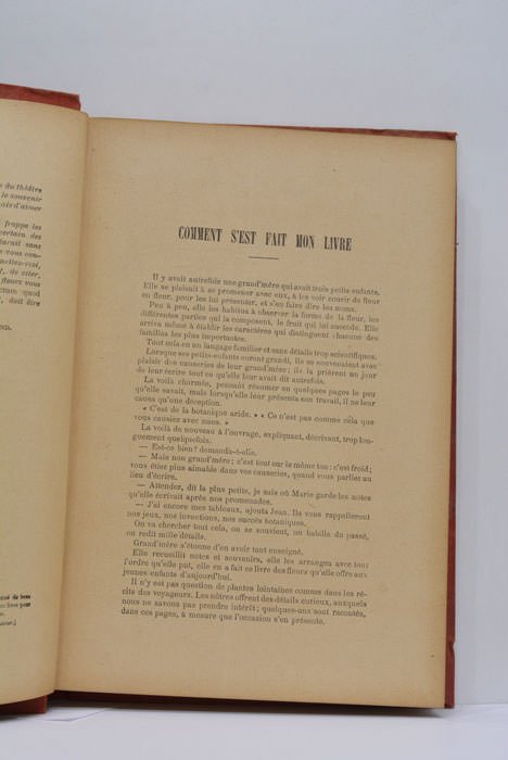 Nós fleurs. Petites causeries botaniques. Préface de M.Jules Claretie. Lettre …