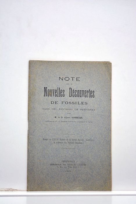 Note sur de nouvelles découvertes de fossiles dans les environs …