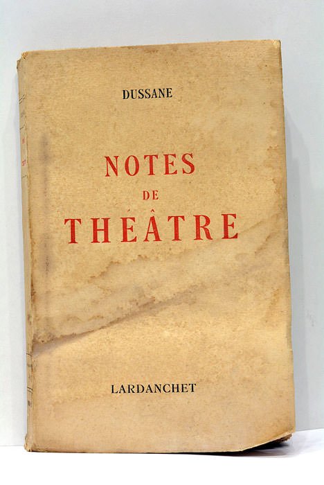 Notes de Théâtre. 1940-1950.
