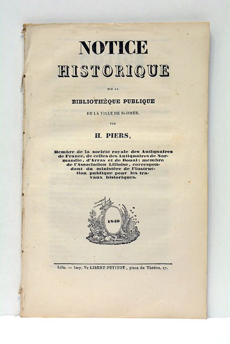 Notice Historique sur la Bibliothèque Publique de la ville de …