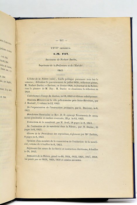 Notice sur l'imprimerie à Nevers. Extrait du Bulletin de la …