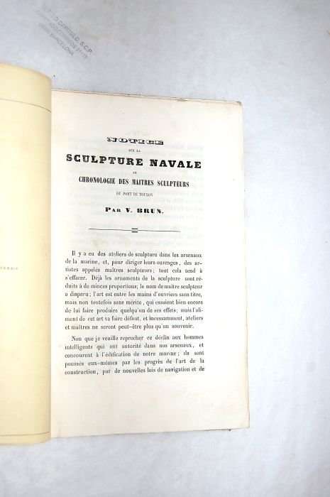 Notice sur la sculpture navale et chronologie des maîtres sculpteurs …