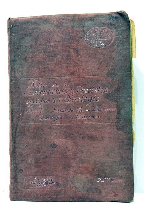 Notice sur les instruments de précision appliqués a l'oenologie.