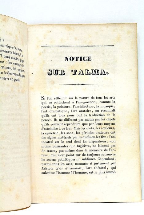 Notice sur Talma.