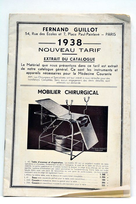 Nouveau Tarif. Extrait de catalogue. La Matériel que nous présentons …