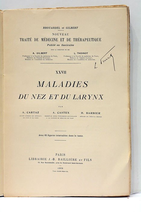 Nouveau traité de médecine et de thérapeutique publié en fascicules. …
