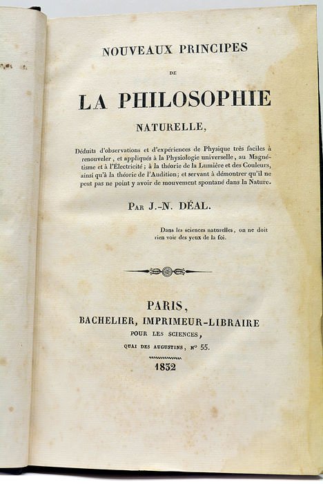 Nouveaux principes de la Philosophie Naturelle, Déduits d'observations et d'expériences …